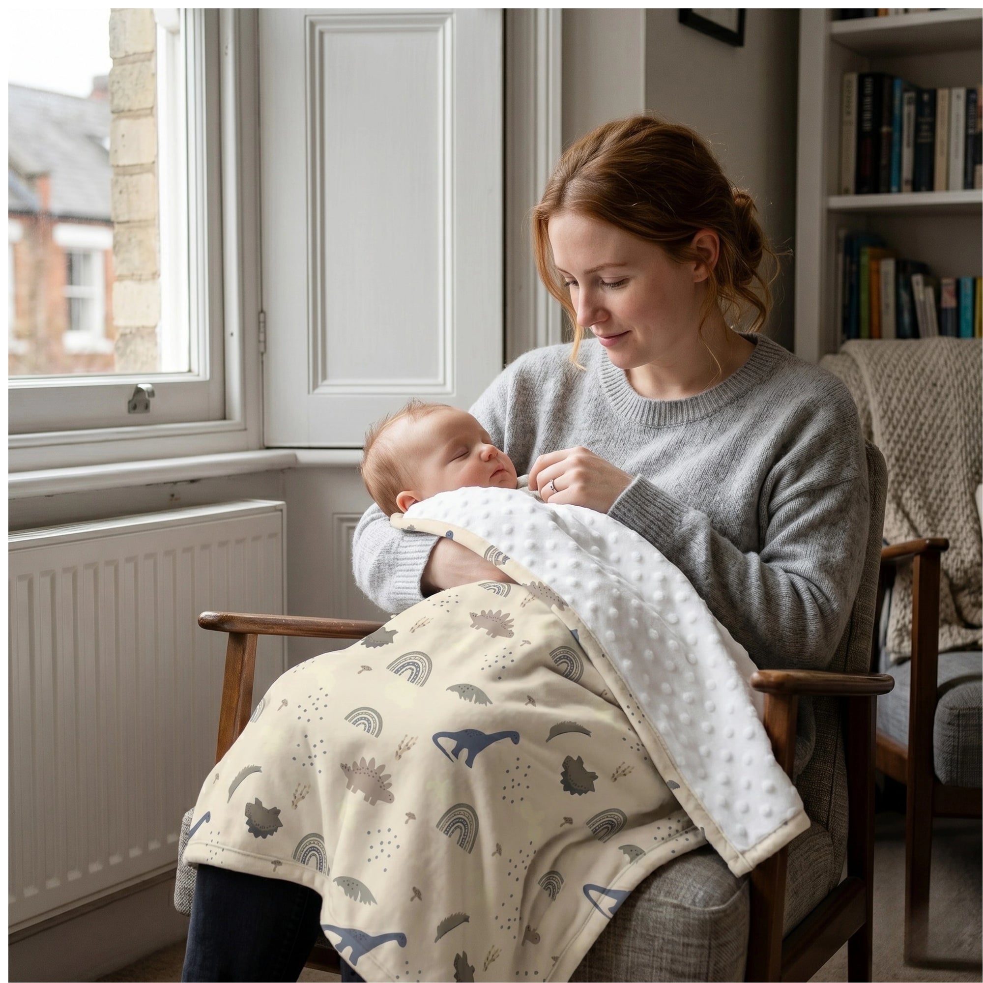 Baby Changing Pad – Dino Beige