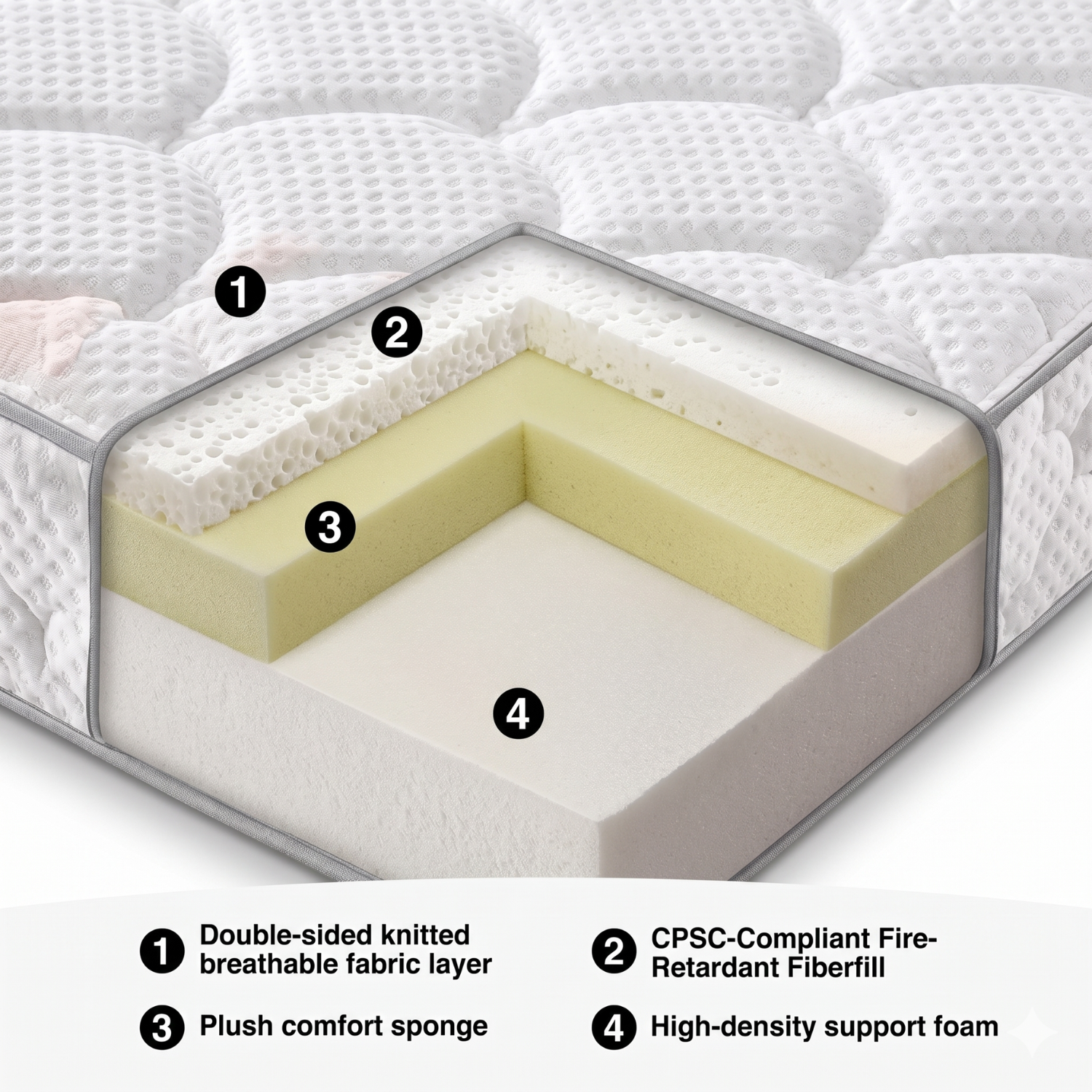 Soft Breathable Crib Mattress